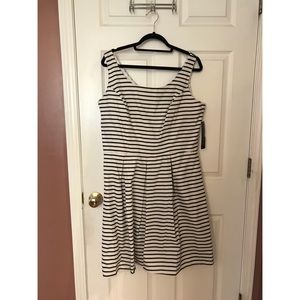Black and white stripped dress.